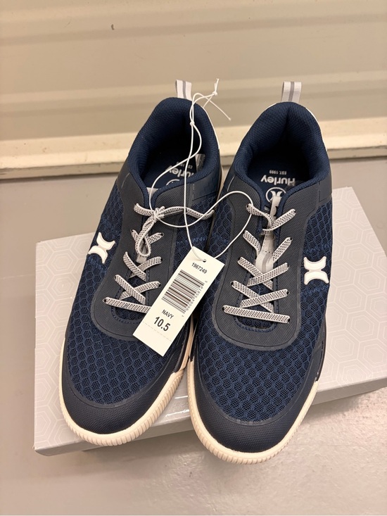 Hurley Other - Hurley Exeter Navy Blue Mesh Lace Up Memory Foam Sneakers Men's Size 10.5 NEW